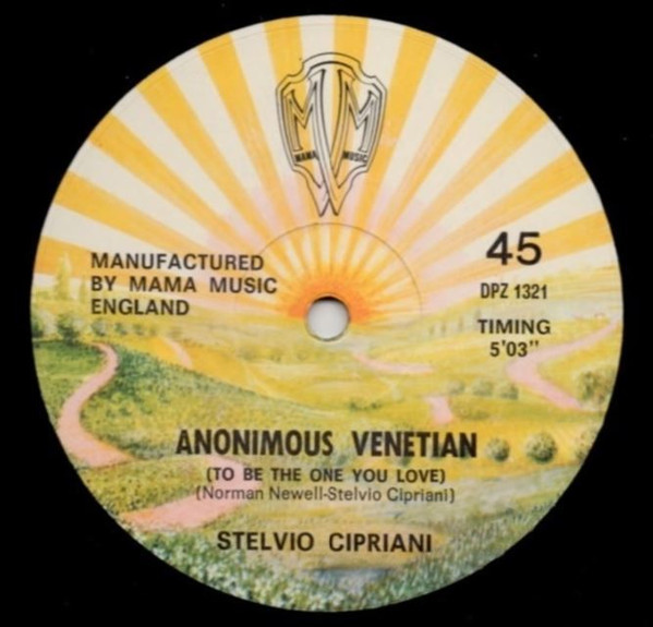 Stelvio Cipriani - Anonimous Venetian (To Be The One You Love)
