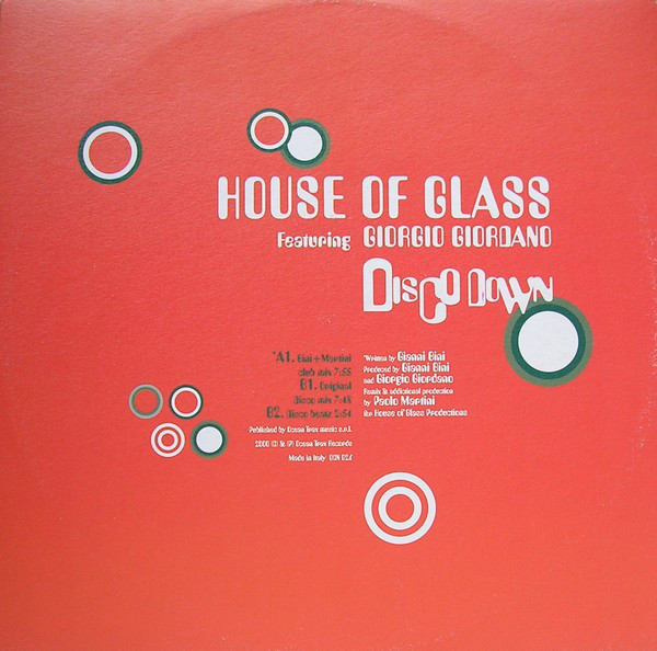 House Of Glass Featuring Giorgio Giordano - Disco Down