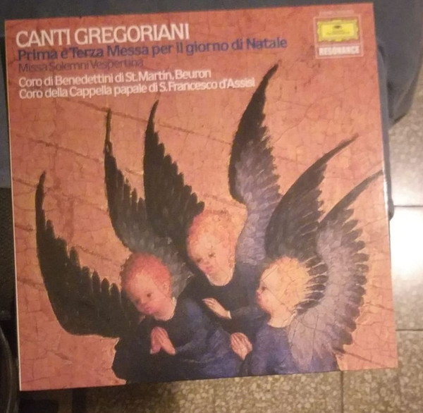 Chor Der Mönche Der Benediktiner-Erzabtei St. Martin, Beuron / Coro Cappella Papale Di San Francesco D'Assisi - Canti Gregoriani. Prima E Terza Messa Per Il Giorno di Natale / Missa Solemni Vespertina