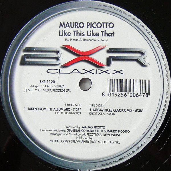 Mauro Picotto - Like This Like That