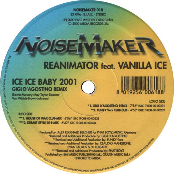 ReAnimator (3) Feat. Vanilla Ice - Ice Ice Baby 2001 (Gigi D'Agostino Remix)