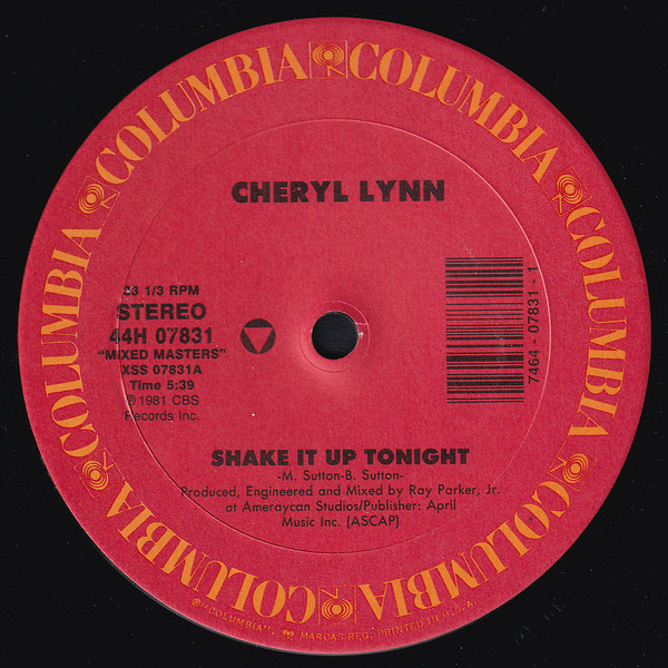 Cheryl Lynn - Shake It Up Tonight / Star Love