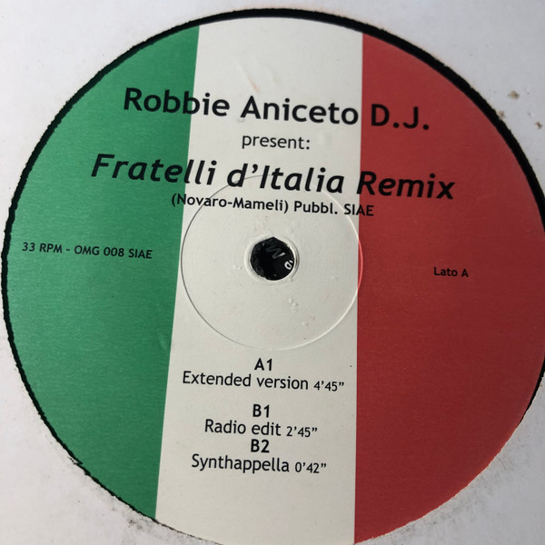 DJ Robbie Aniceto - Fratelli D'Italia Remix