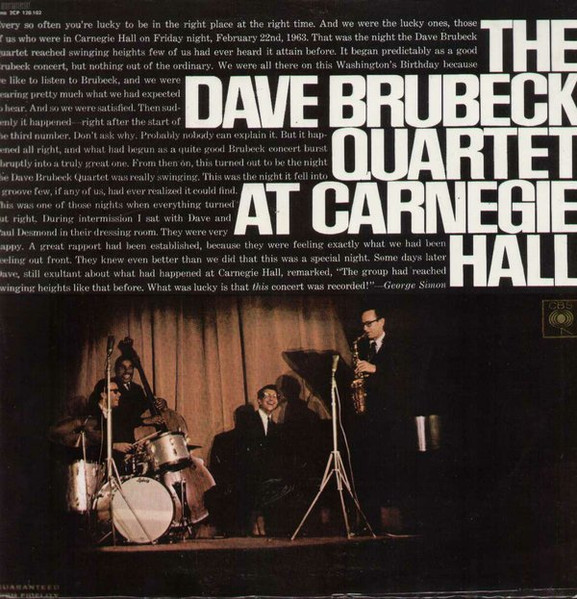 The Dave Brubeck Quartet - At Carnegie Hall